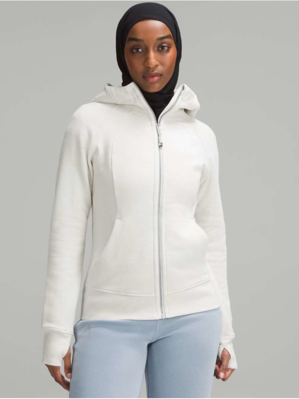 LULULEMON Scuba Full Zip Hoodie • Size 8 • Bone/Cream • NWOT Pris Sold Out